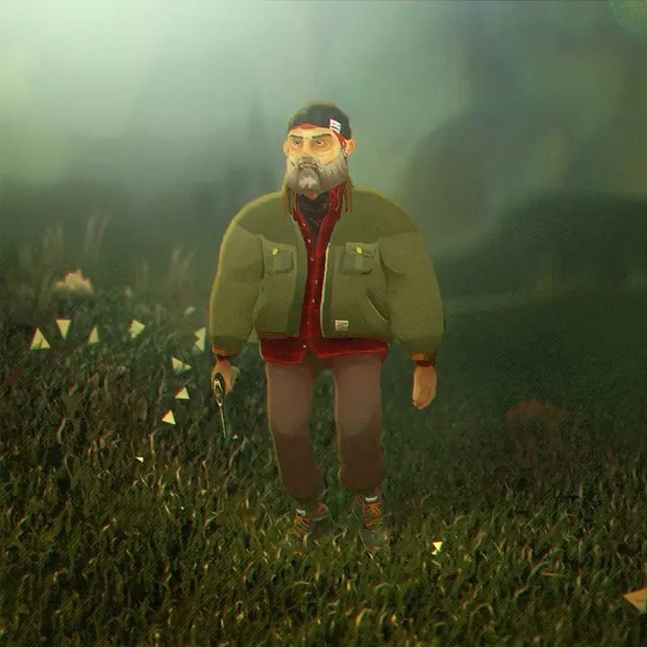 The Cabin, man of the woods, 3d animation