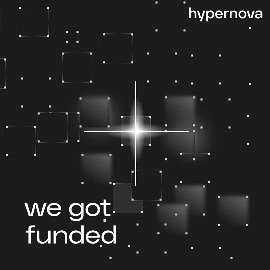 Post: we got funded