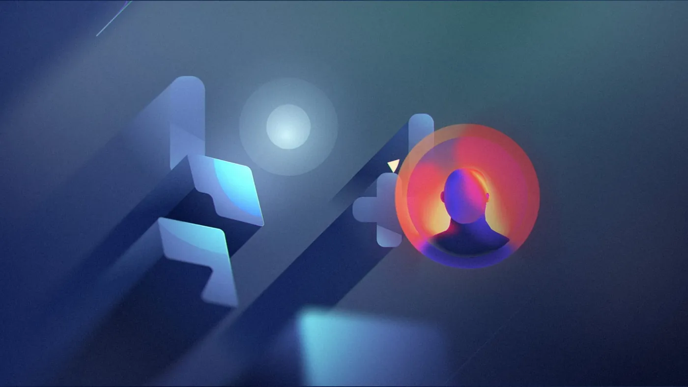 Klarity Automate: data blocks moving through blue light