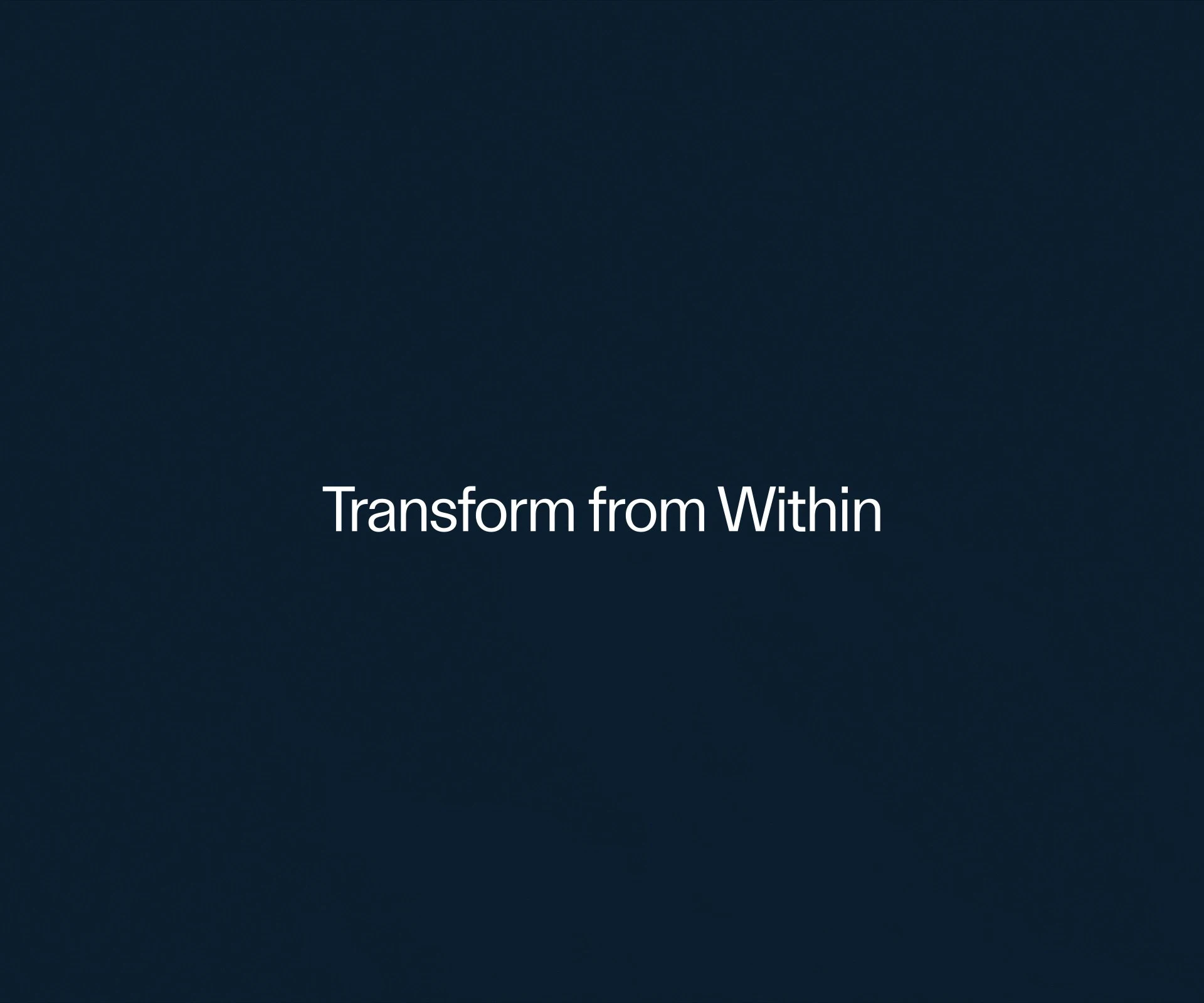 Transform from Within, loop
